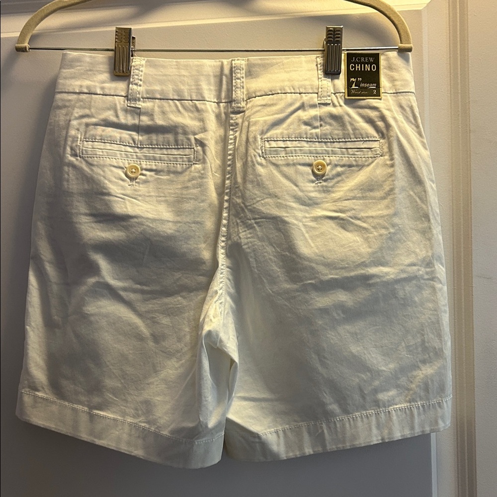 J. Crew Women's Classic White Chino Shorts